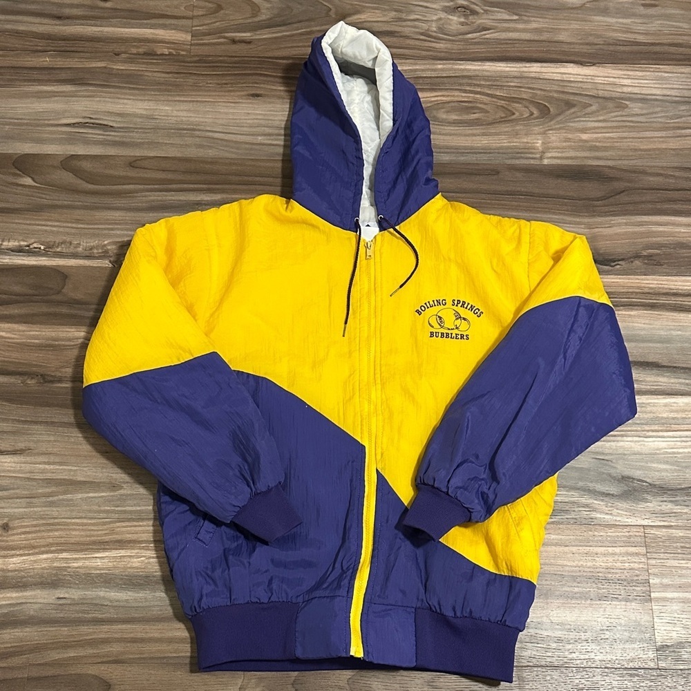 VTG Boiling Springs PA Bubblers Sports Windbreaker Jacket Adult Sz. S  Lined